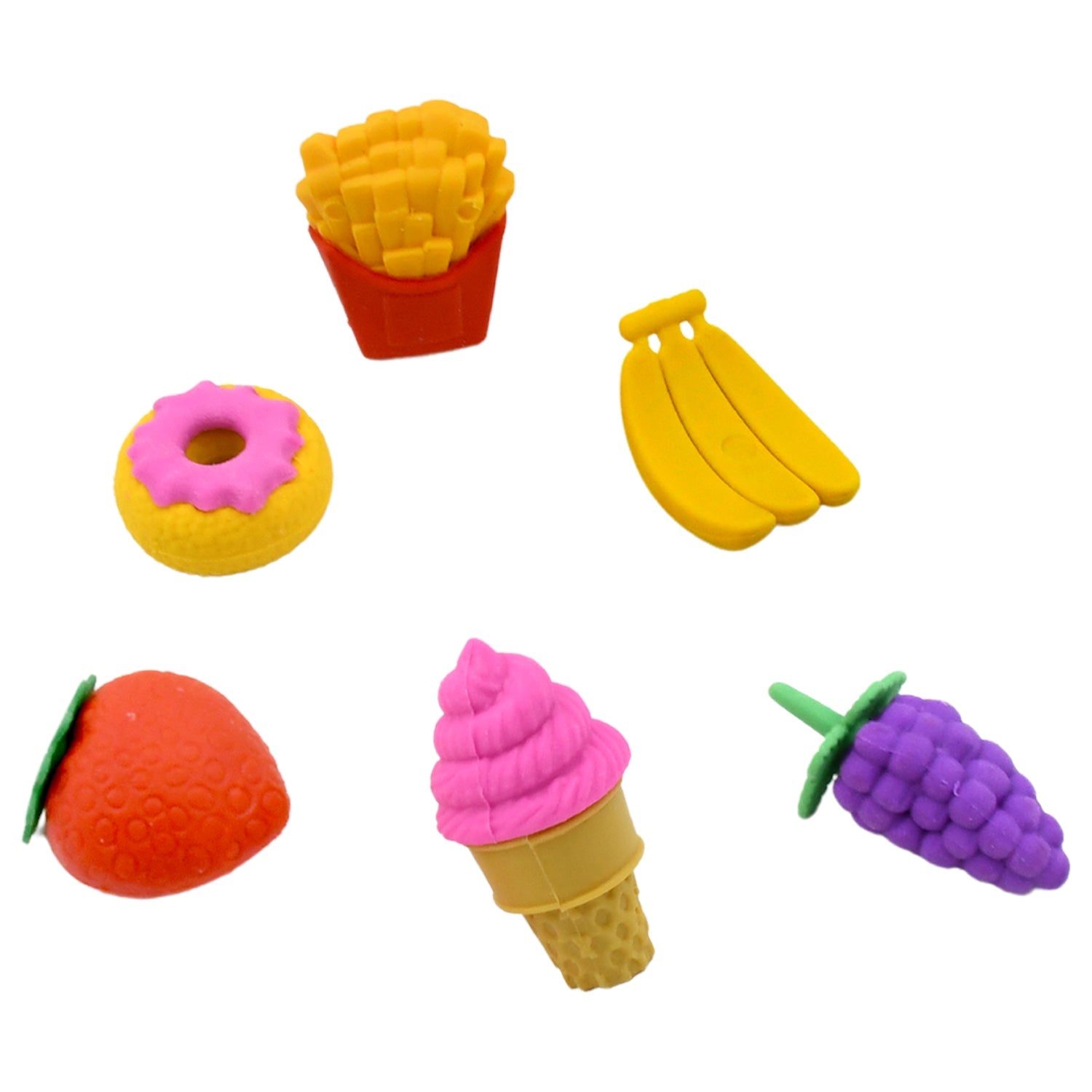 3D Food Fancy & Stylish Colorful Erasers, Mini Eraser Creative Cute Novelty Eraser for Children Different Designs Eraser Set for Return Gift, Birthday Party, School Prize (1 Set / Mix Design & Color) 3D Food Fancy & Stylish Colorful Erasers, Mini Eraser Creative Cute Novelty Eraser for Children Different Designs Eraser Set for Return Gift, Birthday Party, School Prize (1 Set / Mix Design & Color)